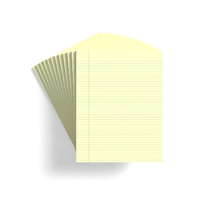 MyOfficeInnovations Notepads 8.5" x 11" Narrow Canary 50 Sh./Pad 12 Pads/PK (11296) 246801