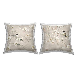 Stupell Industries Birds & White Blossoms, 18 x 18 - 1 of 3