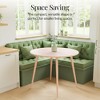 Best Choice Products Round Mid-Century Modern 35.5in Dining Table, Dinette for Home or Kitchen w/Wood Finish Steel Legs - 3 of 4