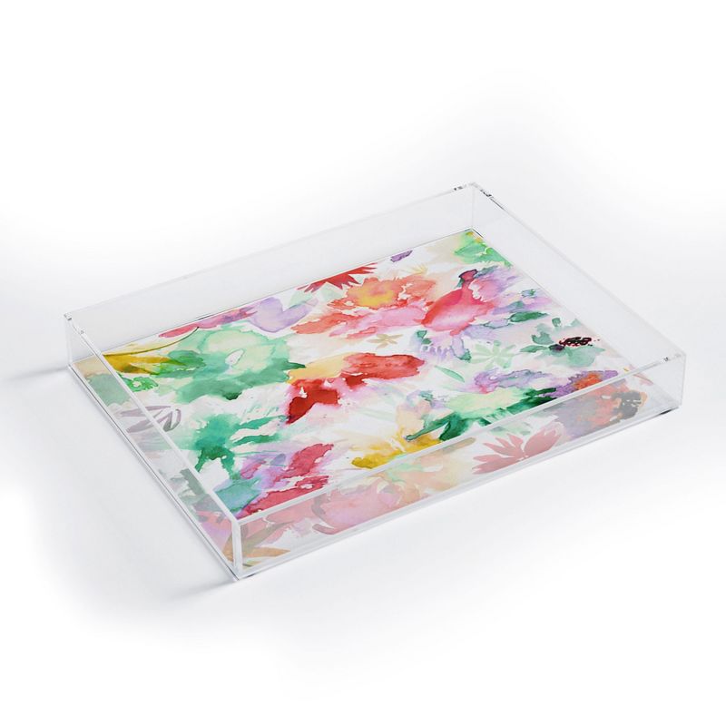 Ninola Design Spring Memories Floral Painting Acrylic Tray - Deny Designs, 1 of 5