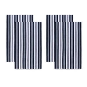 Maui Striped Cotton Oversized Reversible Beach Towel by Blue Nile Mills - 1 of 4