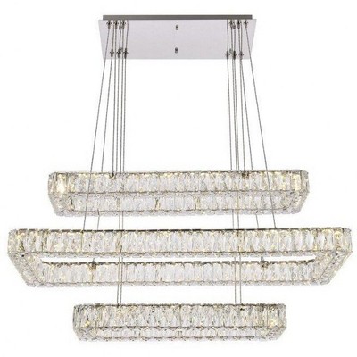 Elegant Lighting Monroe 3 - Light Pendant in  Chrome