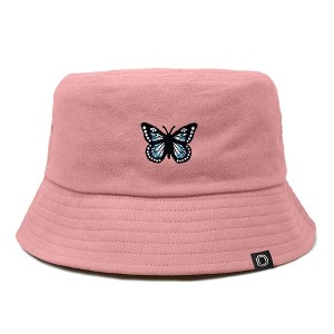 Dalix Butterfly Cotton Bucket Hat Lightweight Outdoor Travel Beach Everyday Womens - 1 of 4