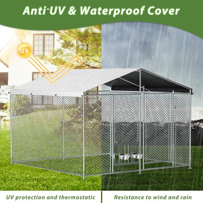 Outside Dog Kennel with Roof