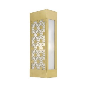 Livex Lighting Berkeley 2 - Light Wall Light in  Satin Gold - 1 of 4