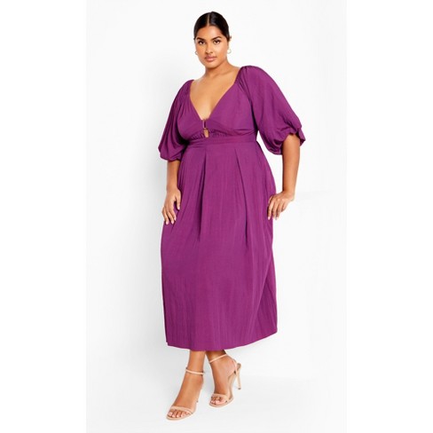 Women s Plus Size Shae Dress Magenta City Chic Target