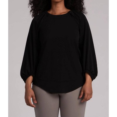 Women's Fleece Back Jersey Move Pullover Top - Sympli