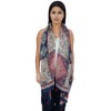 Anna-Kaci Women's Boho Floral Printed Scarf Fashion Fringed Colorful Shawl Wrap Scarves - 3 of 4