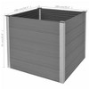 vidaXL Raised Garden Bed Raised Flower Bed with Open Bottom Plant Box Gray WPC - 2 of 4