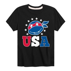Boys' - Teenage Mutant Ninja Turtles - USA Raphael Short Sleeve Graphic T-Shirt - 1 of 4