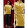 Lars Amadeus Men's Mock Turtleneck Long Sleeves Basic Velvet T-Shirt - 4 of 4