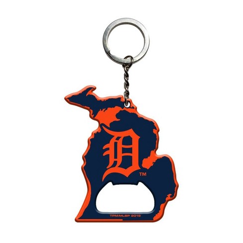 Detroit Tigers Premium Carabiner Keychain Bottle Opener Combo Baseball 