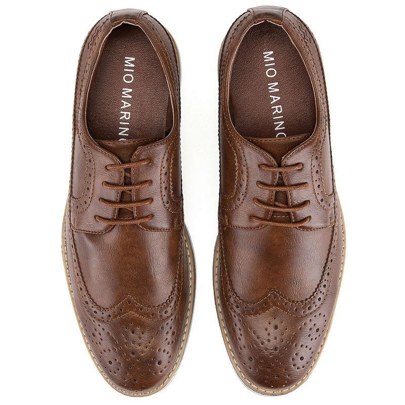 Mio Marino - Men's Ornate Wingtip Oxford Shoes, 2 of 7