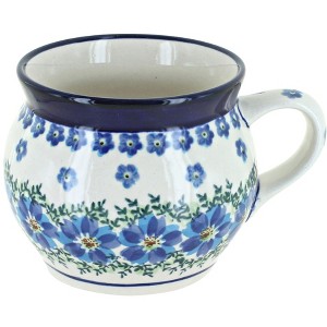 Blue Rose Polish Pottery 910 Zaklady Bell Shaped Mug - 1 of 1