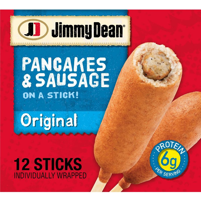 Jimmy Dean Original Frozen Pancakes &#38; Sausage On A Stick - 12ct, 1 of 11