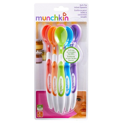 Munchkin Soft-Tip Infant Spoons - 6pk, Blue Green Red