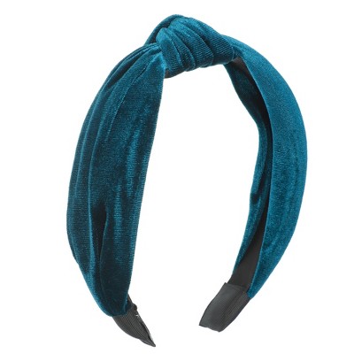 Unique Bargains Women's Velvet Knotted Headbands 1.2" Wide