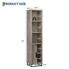 Tall Bathroom Cabinet, 70" Narrow Storage Cabinet with Door and Adjustable Shelf - 3 of 4