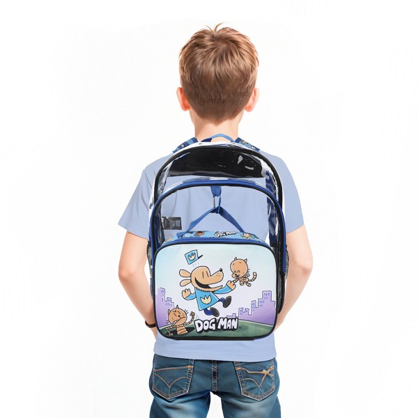 Set de mochila y lonchera para niños de 16" de Dog Man, 2 piezas, para escuela y viajes 7
