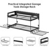 Itopfox Garage Tools Storage with Charging Station, Power Tool Organizer Utility Shelf, 4 Drills Holder Wall Mount Rack, Black - 4 of 4