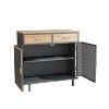 NicBex Elegant Buffet Cabinet with Storage 31.5"Wide 2 Drawer Sideboard Made with Carbonized Bamboo and Iron, Easy Assembly - 2 of 4