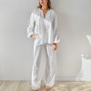 Anna-Kaci Lounge Women's Long Sleeve Relaxed Peplum Top and Wide Leg Pants 2-Piece Set - 4 of 4