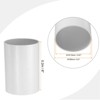 Unique Bargains Water Plumb DIY Crafts High Impact Rigid Round Pipes 8" Length ID 5.81" OD 6.3" White - 2 of 4