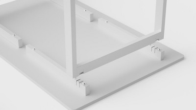 Jennifer 60'' Brown Wood and Metal Desk