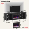 Bestier 70“ Modern LED Fireplace Entertainment Center with Chimney for TVs up to 80” - 4 of 4