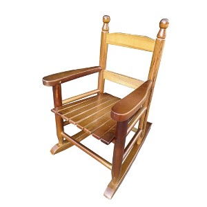 Infurnic Patio Accent Chairs, Outdoor Rocking Chairs with High Back Support, All Weather Resistant for Patio Lawn Backyard, Brown, 14.2"*18.9"*22.44" - 1 of 4