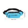 Unique Bargains Waterproof Adjustable Strap Ample Storage Fanny Pack for Traveling Hiking - 2 of 4
