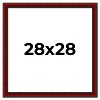 PosterPalooza | Square Weathered Red Picture Frame - UV Acrylic, Foam Board Backing, Hanging Hardware - 2 of 4
