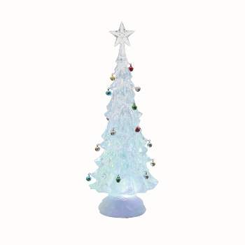 Transpac Artificial White Christmas Large Plastic Light Up Glitzmas Bell Tree
