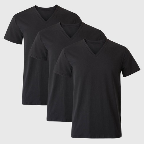 Hanes Ultimate Men's 6-Pack Comfort Soft V-Neck T-Shirt Size L 42