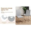 PAGED Upholstered Dining Chairs Modern Living Room Chairs Comfortable Kitchen Chairs with Metal Legs for Living Room - 2 of 4