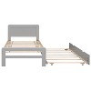 Cesicia Twin Size Platform Bed Frame with Trundle - 4 of 4
