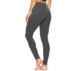 Felina Womens Velvety Super Soft Lightweight Leggings, 2-Pack Yoga Pants (Navy Charcoal, Small) - 3 of 4