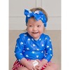RuffleButts Girls UPF50+ Shimmer Swim Bow Headband - 4 of 4