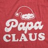 Mens Papa Claus T Shirt Funny Christmas Grandfather Holiday Party Novelty Tee - Crazy Dog Men's T Shirt - 2 of 4