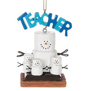 Ganz S'mores Resin Holiday Ornament, Teacher Banner and Students - 1 of 1