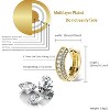 Iced Out CZ Hoop Earrings, 14K Gold Plated Huggie Cartilage Cuff, Hypoallergenic Luxury Fashion Jewelry for Men & Women. - 2 of 4