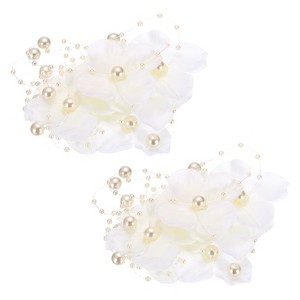 Unique Bargains Artificial Decorative Wedding Craft Pearl Wire Garland 2 Pcs - 1 of 4