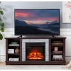 XIYUYEU TV Stand for 65 Inch TV with Open Shelves and 18 Inch Fireplace Inset,Modern TV Entertainment Center for Living Room - 2 of 4