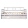 Full Size Wood Daybed Bed with Twin Size Trundle - 4 of 4