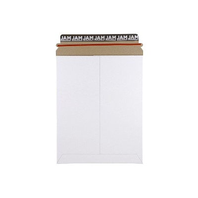 JAM Paper Stay-Flat Photo Mailer Stiff Envelopes w/Self-Adhesive Closure 9x11.5 2PSW