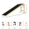 TopComfy Pet Step and Ramp Non Slip Surface Adjustable Slope Durable Build for Dogs Cats Reaching Bed Sofa Vehicle, Brown, 34.75"*20.5"*7.25" - 4 of 4