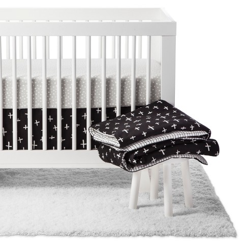 Babyletto Crib Bedding Set Tuxedo Monochrome 5pc Target