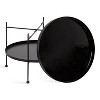 Kate and Laurel Nira Round Metal Coffee Table, 26" Diameter, Black - 3 of 4