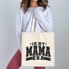 City Creek Prints In My Mama Era Varsity Canvas Tote Bag - 15x16 - Natural - 2 of 2