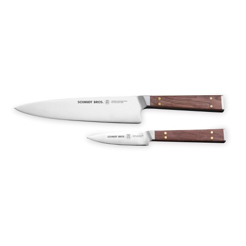 Schmidt Brothers Cutlery 2pc Walnut and Brass Starter Set - image 1 of 4